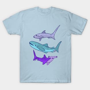 Watercolor Sharks T-Shirt